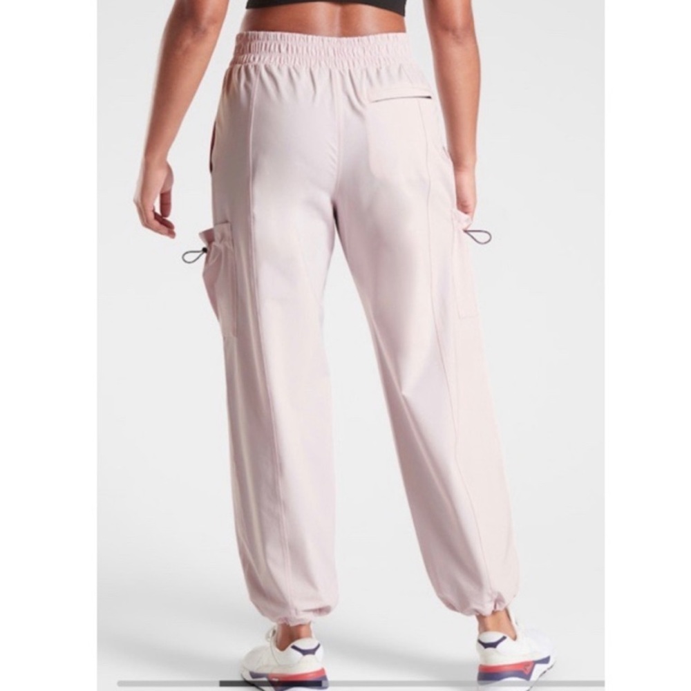 Athleta Stay Fly Cargo Pants Pink size Small - Picture 2 of 14